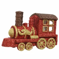 Décoration De Sapin|KAEMINGK Train de Noël (H7,50 cm) Rouge