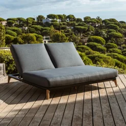 Transat|MOBELLIA Transat double en aluminium Monte Carlo Gris Anthracite