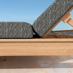 Transat|MOBELLIA Transat double en bois d'acacia Bornéo Gris Anthracite