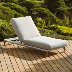 Transat|MOBELLIA Transat en aluminium Monte Carlo et taupe Blanc