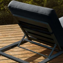 Transat|MOBELLIA Transat en aluminium Monte Carlo Gris Anthracite