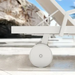 Transat|MOBELLIA Transat en aluminium Pirae Ecru