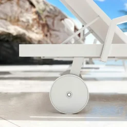 Transat|MOBELLIA Transat en aluminium Pirae Blanc