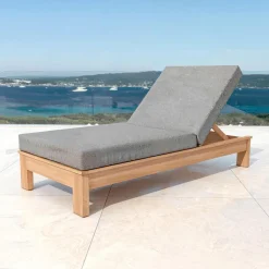 Transat|MOBELLIA Transat en bois d'acacia Bornéo Gris Anthracite