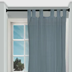 Tringle Autobloquante Extensible|Tringle Voilage Et Support|LUANCE Tringle autobloquante extensible (L70 - L120 cm/ D22 mm) Carré Noir