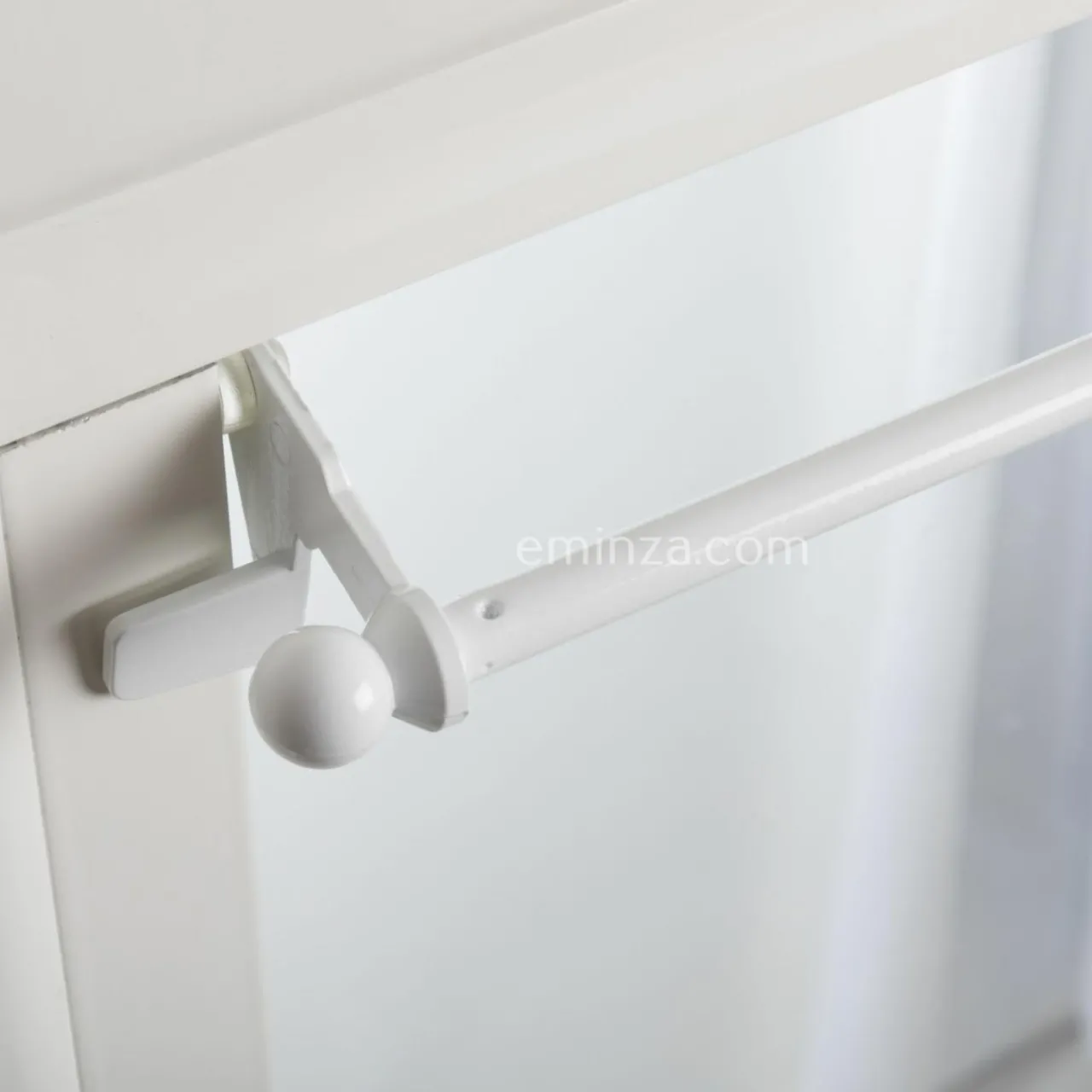 Tringle Voilage Et Support|LUANCE Tringle extensible Fix'vit (50 à 80 cm) Blanc