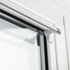 Tringle Voilage Et Support|LUANCE Tringle extensible Fix'vit (30 à 50 cm) Argent