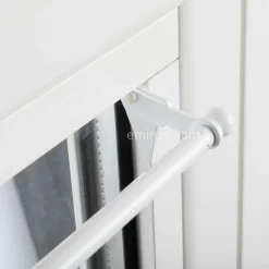 Tringle Voilage Et Support|LUANCE Tringle extensible Fix'vit (30 à 50 cm) Blanc