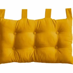 Tête-De-Lit|ENJOY HOME Tête de lit coussin (45 x 70 cm) Panama Jaune moutarde