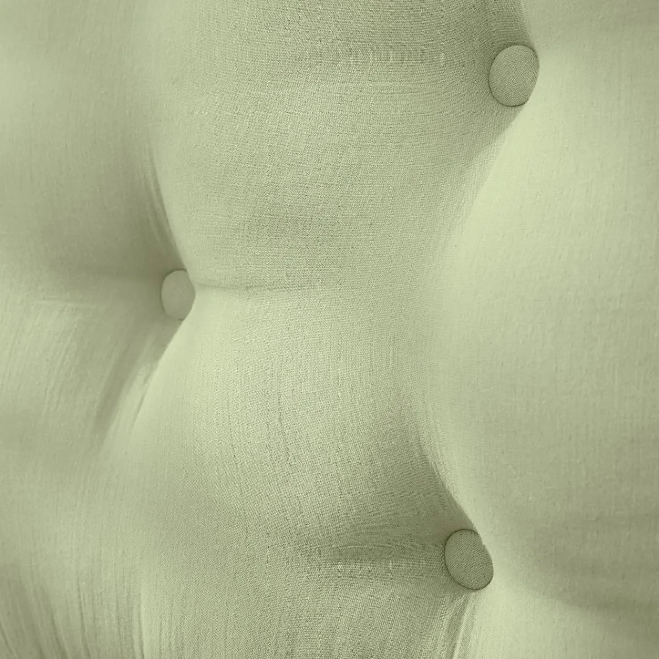 Tête-De-Lit|EMINZA Tête de lit coussin gaze de coton (80 x 50 cm) Gaïa Vert tilleul