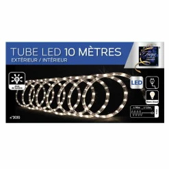 Guirlande Lumineuse|Feeric Lights & Christmas Tube lumineux 180 LED (10 m) Blanc chaud