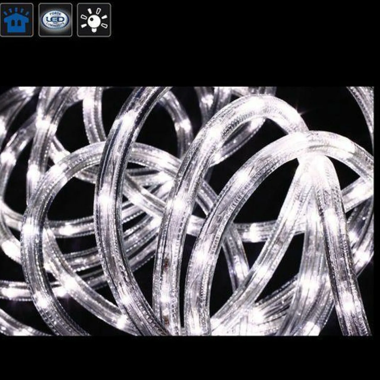 Guirlande Lumineuse|Feeric Lights & Christmas Tube lumineux 108 LED (6 m) Blanc froid