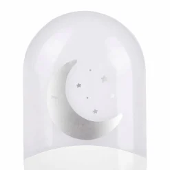 Luminaire Enfant|OSTARIA Veilleuse enfant secteur (H10 cm) Lune he Blanc