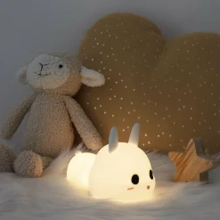 Luminaire Enfant|Objet Déco Enfant|Atmosphera createur d'interieur for kids Veilleuse LED enfant (H11.2 cm) Lapin he Blanc