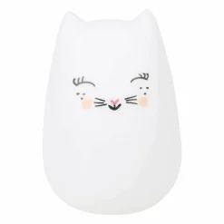 Luminaire Enfant|OSTARIA Veilleuse LED enfant (H12 cm) Chat he Blanc