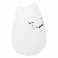 Luminaire Enfant|OSTARIA Veilleuse LED enfant (H12 cm) Chat he Blanc