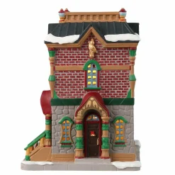 Village De Noël Lemax|LEMAX Village de Noël à piles lumineux La Perdrix et la Poire