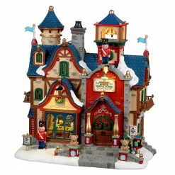 Village De Noël Lemax|LEMAX Village de Noël à piles lumineux Ecole de la fabrique de jouet