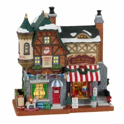 Village De Noël Lemax|LEMAX Village de Noël à piles lumineux Boutique de jouet La liste du Père Noël