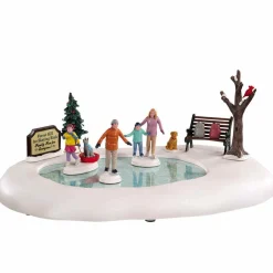 Village De Noël Lemax|LEMAX Village de Noël Journée de patinage en famille