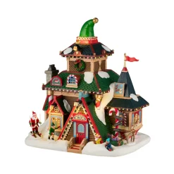 Village De Noël Lemax|LEMAX Village de Noël lumineux Gïte des Lutins D'Elwood