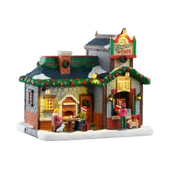 Village De Noël Lemax|LEMAX Village de Noël lumineux Le Café de Noël