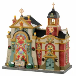 Village De Noël Lemax|LEMAX Village de Noël lumineux Cathédrale de la lumière éternelle