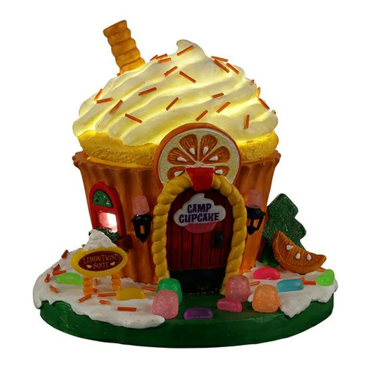 Village De Noël Lemax|LEMAX Village de Noël lumineux à piles Maison Zeste de citron