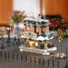 Village De Noël Lemax|LEMAX Village de Noël lumineux Ensemble complet Gare Holly Jolly
