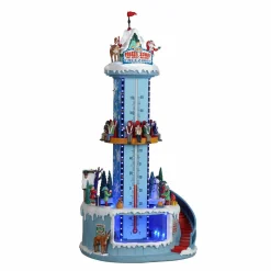 Village De Noël Lemax|LEMAX Village de Noël lumineux, musical et en mouvement Santa's Freeze Zone
