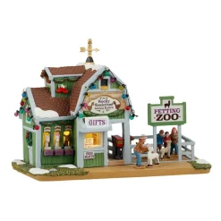 Village De Noël Lemax|LEMAX Village de Noël lumineux Le Ranch d'alpaga