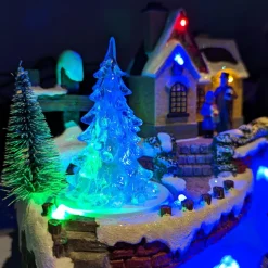Village De Noël Lumineux|KAEMINGK Village de Noël lumineux à piles Soirée d'hiver Multicolore