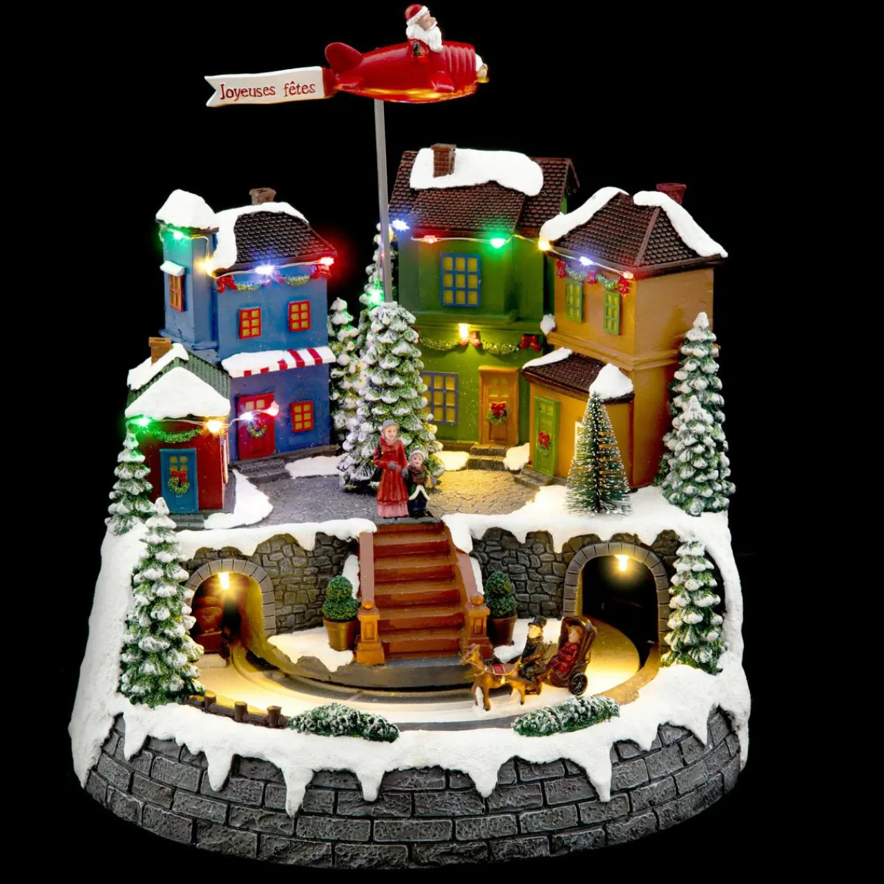 Village De Noël Lumineux|Feeric Lights & Christmas Village de Noël lumineux Avion du Père Noël