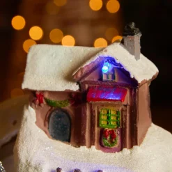 Village De Noël Lumineux|KAEMINGK Village de Noël lumineux et musical Station de ski animée