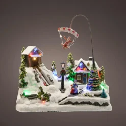 Village De Noël Lumineux|KAEMINGK Village de Noël lumineux et animé (H31 cm) Aventures d'hiver Multicolore