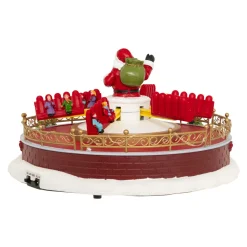 Village De Noël Lumineux|JJA Village de Noël musical et animé (H29 cm) Manège à sensation Multicolore