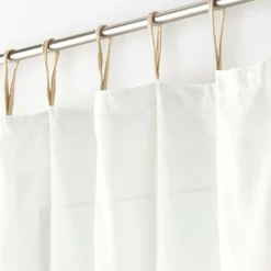 Voilage|DOUCEUR D'INTERIEUR Voilage à passants coton (140 x 240 cm) Belani Blanc