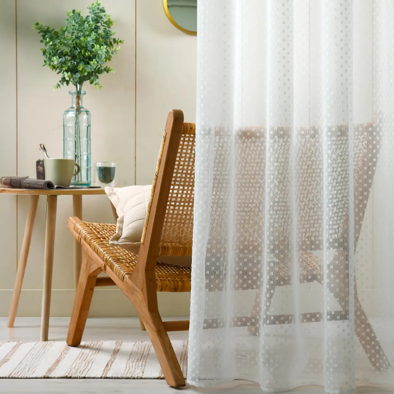 Voilage|STOF Voilage (135 x 260 cm) Armand Blanc