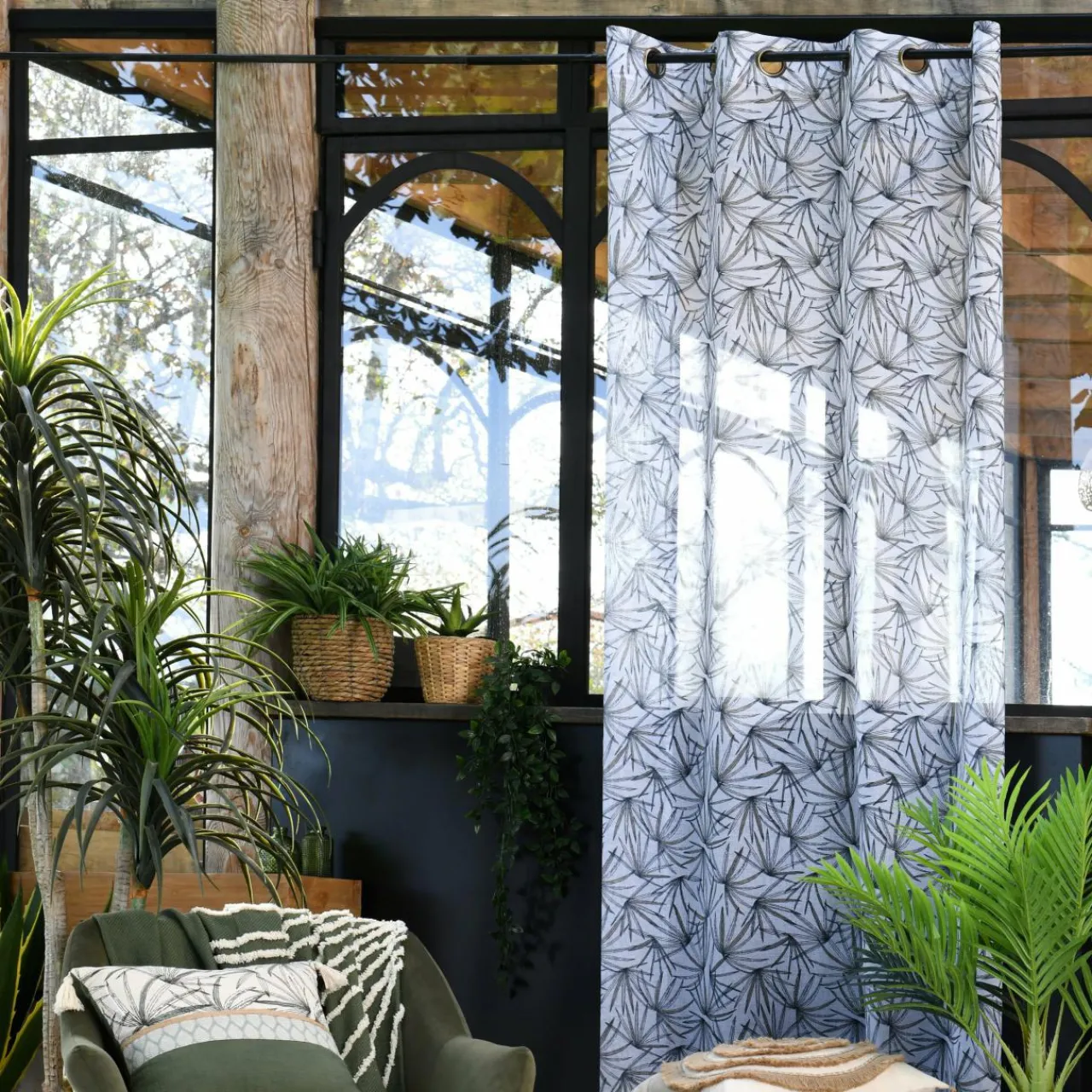 Voilage|LOVELY CASA Voilage (140 x 260 cm) Baléares Ecru