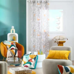 Voilage|STOF Voilage (140 x 260 cm) Blokken Ecru