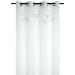 Voilage|STOF Voilage (140 x 260 cm) Bordemer Blanc