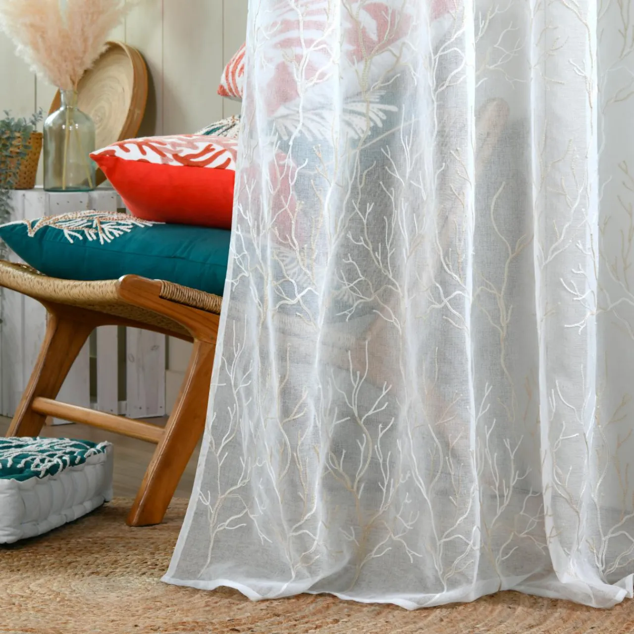 Voilage|STOF Voilage (140 x 260 cm) Corallys Ecru