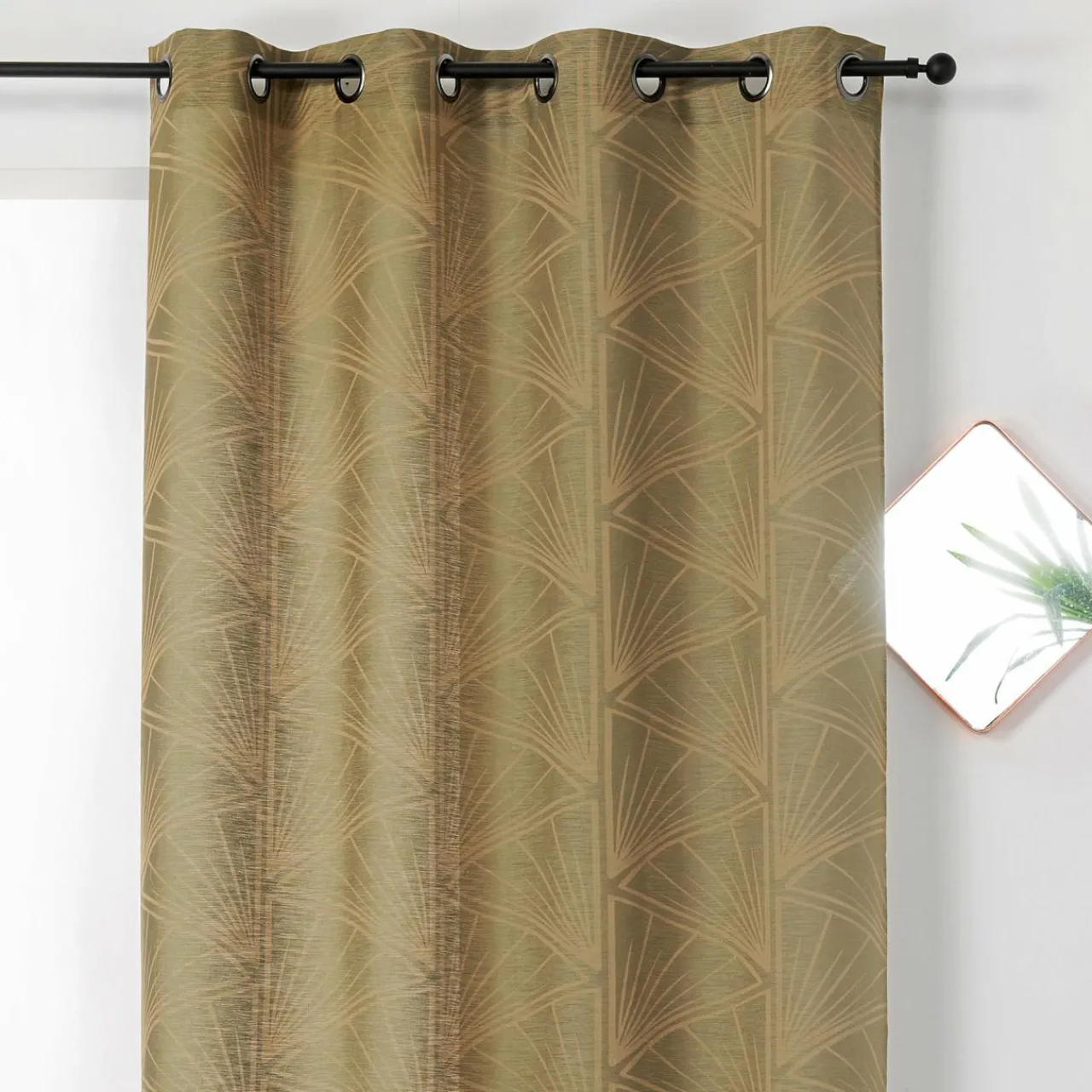 Voilage|LINDER Voilage (140 x 275 cm) Cycas Vert kaki