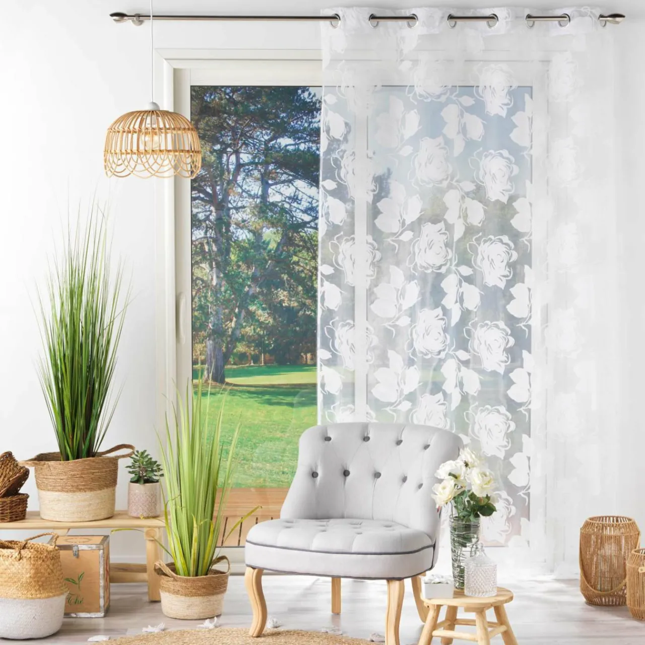 Voilage|DOUCEUR D'INTERIEUR Voilage (140 x 240 cm) Florinella Blanc