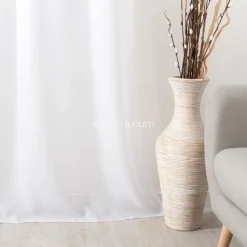 Voilage|LINDER Voilage (145 x 240 cm) Givrée Blanc