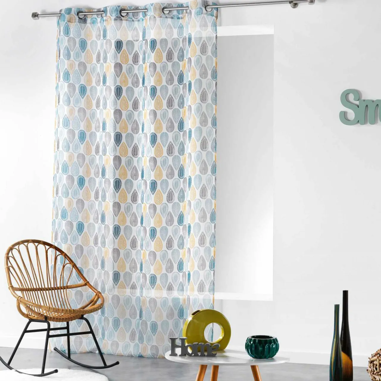 Voilage|DOUCEUR D'INTERIEUR Voilage (140 x 240 cm) Palpito Bleu