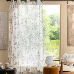 Voilage|douceur d'intu017drieur Voilage (140 x 280 cm) Roseris Gris
