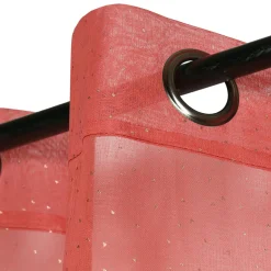 Voilage|STOF Voilage (135 x 260 cm) Stacy Rouge marsala Rouge brun