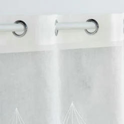 Voilage|DOUCEUR D'INTERIEUR Voilage brodé (140 x 240 cm) Galactée Blanc