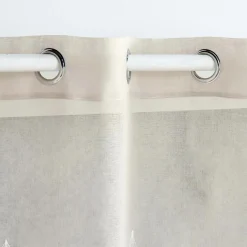 Voilage|DOUCEUR D'INTERIEUR Voilage brodé (140 x 240 cm) Galactée Taupe